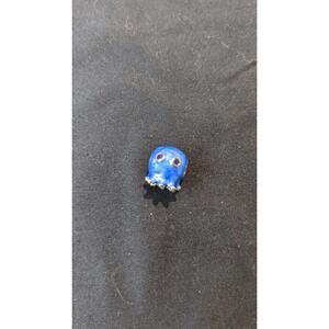 Sterling Blue enamel squid bracelet charm